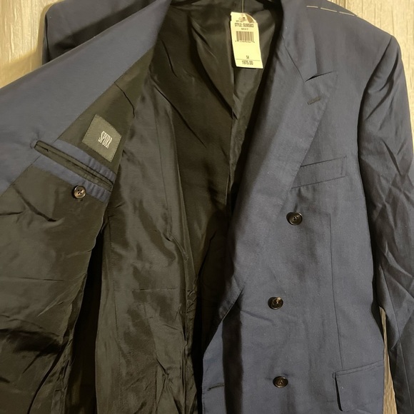 Simon Spurr Marine Blue Double Breasted Blazer Suit - Picture 4 of 8